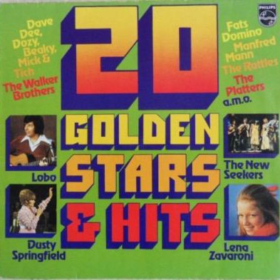 Front Cover for the album 20 Golden Stars & Hits (1976)
