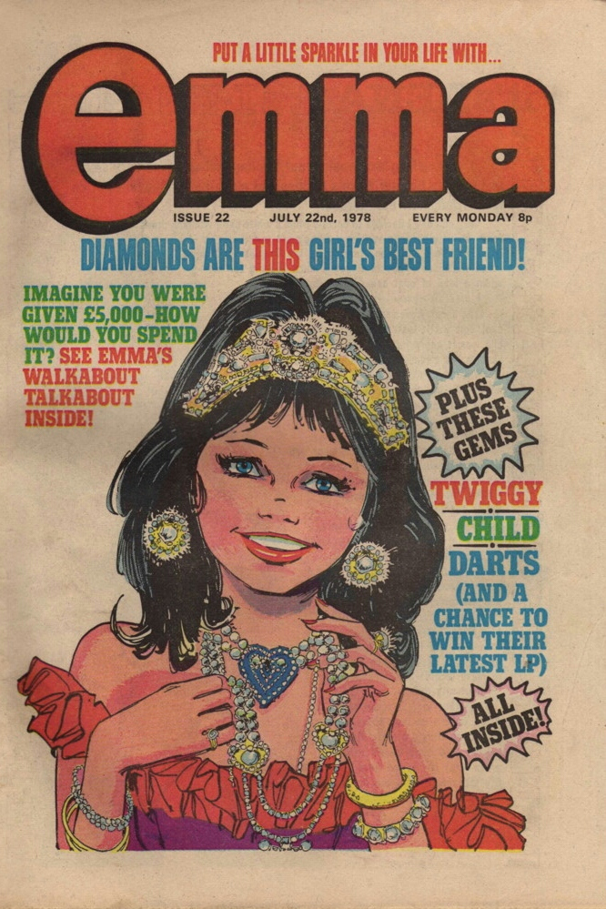 Front Cover Of The Emma Comic dated 22 July 1978