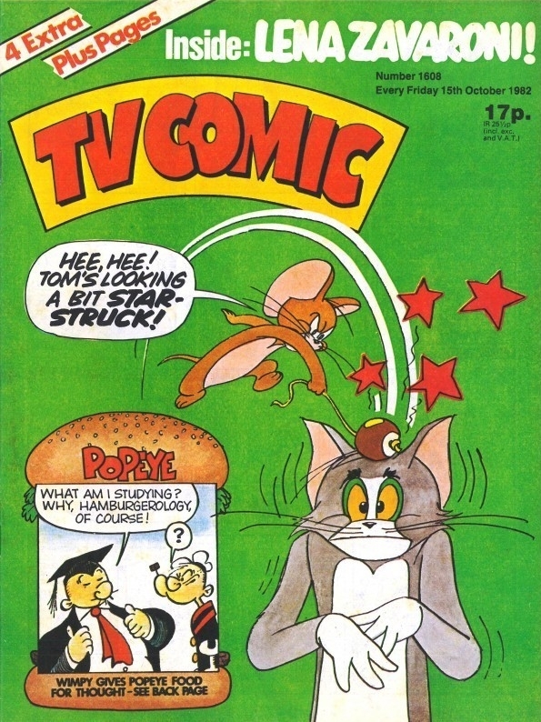 Front Cover Of TV Comic Dated 15 October 1982